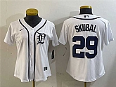 Women's Detroit Tigers #29 Tarik Skubal White Cool Base Stitched Jersey,baseball caps,new era cap wholesale,wholesale hats